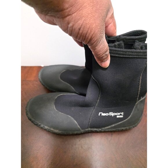 Neo Sport 3MM Neoprene Zippered Dive Ankle Boots For Water Sports Size 10 - Picture 3 of 11